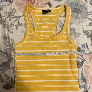 Forever 21 size S yellow striped tank top